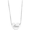 FADA GIOIELLI Collana cuore con NOME donna in argento 925% | ciondolo con nome personalizzabile | Made in Italy | idea regalo