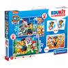 Clementoni Paw Patrol - Edukit 4 in 1 con Puzzle, Memo e Cubi, 4+ anni