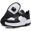 Mateju Scarpe con Rotelle Bambino Bambina Sportive Scarpe da Skateboard Rotelle a Scomparsa Skateboard Sneakers Scarpe da Ginnastica da Pattini per Donna Uomo, Doppia Ruote 29-40 EU
