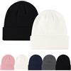 Fjquamitix 2 Confezioni di Cappelli Unisex Cappelli in Maglia Inverno Caldi per Uomini e Donne Berretto Classico Morbido Manica Tinta Unita Testa di Morte