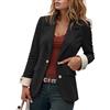 Generic Giacca da Donna Elegante Slim Fit Stile Bicolore Versatile per Lavoro e Tutti i Giorni Abbinamento Moda Casual e Formale con Maniche Lunghe