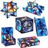 DxxD Cubo Magico Stella 2 in 1 Magic Star Cube 3D Puzzle, Cubo Infinito Trasformabili, Regalo di Compleanno Giocattolo Bambini 6 7 8 9 10 Anni, Giocattoli Decompression Creativo per Bambini e Adulti