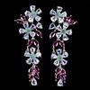 Egemdiamond 925 Orecchini Argento Sterling Rodolite Granato Smeraldo Tanzanite No USA Import