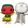 Funko Pop Lotto Bundle Di 2 Marvel Comics Wandavision - Vision, Halloween Vision