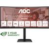 AOC E4 CU34E4CV Monitor PC 86,4 cm (34") 3440 x 1440 Pixel UltraWide Quad HD LCD Nero [CU34E4CV]