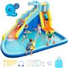 VEVOR Castello Gonfiabile da Esterno per Bambini Parco Acquatico 353x400x235 cm, Castello Gonfiabile con Scivolo Parete da Arrampicata Capienza ca. 3-4 Bambini 3-8 Anni, Gioco d'Acqua per Esterno