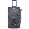 Kipling Teagan M Borsa da Viaggio con Ruote, Borsone Medio con Ruote Leggero con Manico Telescopico, Ruote Resistenti & Scomparti Multipli, Versatile Bagaglio da Viaggio - Moonlit Grey