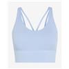 Adidas Reggiseno adidas 3-Stripes Studio All Me Light Support azzurro donna - XS