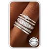 Kakonia Anelli Donna Oro Stacking 14K Placcato Oro Argento Anello Impermeabile Set Anelli Donna Fidanzamento Mignolo Pollice Fedine Fidget Anello
