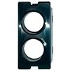 Televes Cover per presa coassiale NOW nera, 2 fori - 529192
