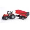 Bruder Massey Ferguson 7480 z przyczepą BRUDER 02045 seria Profi 1:16