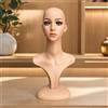 Busto Espositore Professionale Testa di Manichino Femminile in Plastica Stabile