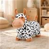 Mucca Saltellante di Peluche Cavalcabile Animale Saltatore Resistente