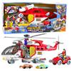 LEAN TOYS Set di accessori multifunzione per elicottero di soccorso con luci e suoni