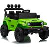 LEAN CARS Jeep Rubicon DK-JWR558, veicolo elettrico a batteria da 24 V di colore verde.