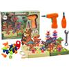 LEAN TOYS Puzzle di costruzione 3D fai da te con dinosauri e trapano