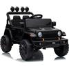 LEAN CARS Jeep Rubicon DK-JWR558, veicolo elettrico a batteria da 24 V, colore nero.