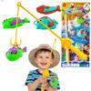 MEGADIDI GIOCO DI PESCA Happy Fish SET DI CANNE DA PESCA 4 pezzi Per bambini per ACQUA