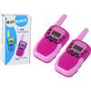 LEAN TOYS Ricetrasmittenti rosa con portata di 3 km per bambini