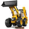 Bruder JCB 5CX eco koparko-ładowarka Ruchoma przednia oś BRUDER 02454 seria Profi