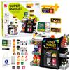 LEAN TOYS Set di 65 pezzi: registratore di cassa, scanner, distributore di bevande, luci e