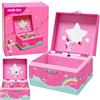 LEAN TOYS Carillon portagioie con unicorno girevole rosa