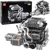 LEAN TOYS Blocchi da costruzione Motore per auto V8 Cambio 2024 el.