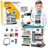 LEAN TOYS Set medico completo con tavolo operatorio, luci, suoni e accessori (61 pezzi).