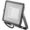 V-TAC VT-56-B, Faro LED SMD Chip Samsung 50W 120Lm/W Colore Nero 6400K IP65