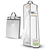 FR FiRiO FiRiO 1x Borsa Porta Abito da Sposa 180x60x10 I Custodia Abito Lungo Donna | 180x60x10cm I Profondità 10cm I Protegge da Tarme e Polvere I Bianco I Porta Abiti con Cerniera I Custodia per Abiti Lunghi