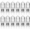 Haraqi 12 pezzi Lampadina Alogena G9 230 V 33W 530lm G9 2800K Luce Bianca Calda, Dimmerabile Senza Sfarfallio