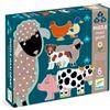 Djeco Puzzle da pavimento Djeco: Animali della fattoria - 9, 12, 15 pezzi