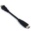 System-S USB Tipo C 3.1 zu Micro USB 2.0 Host Adapter OTG On the Go Host Kabel 10 cm in Schwarz