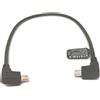 SYSTEM-S Cavo USB 2.0 30 cm da spina Micro B a spina nera