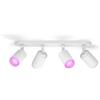 Philips Hue White&Col. Amb. Fugato Spot 4 flg. weiß 4x4.2W