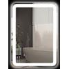 HOMCOM Specchio Bagno con Interruttore Touch, Luce LED a 3 Temperature e Antiappannamento, 70x50cm