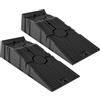 DURHAND Set 2 Rampe per Auto Salvaspazio in Plastica 5 Tonnellate max per Manutenzione, 91x30x21 cm, Nero