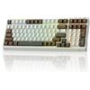 Merkloos Tastiera meccanica, tastiera da gaming wireless - Layout al 96% - Batteria da 5000 mAh - Tasti sostituibili - Connessione tri-modalità - RGB