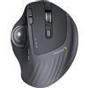Merkloos Mouse trackball wireless - Angolo regolabile 0/20° - Bluetooth - Compatibile con PC, Mac e Windows - Sfera grigia