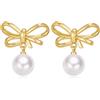LILIE&WHITE Orecchini a fiocco da donna Orecchini in oro Orecchini a cuore Orecchini in argento Orecchini di perle Orecchini lunghi in cristallo Orecchini pendenti di lusso Orecchini pendenti