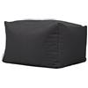 ARKETICOM Soft Cube Pouf Sacco Poggiapiedi Sfoderabile 60x42 Grigio Scuro
