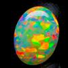 AK GEMS AND JEWELLERY Opale Etiopico Naturale Multi-Fuoco Cabochon 4,1 Ct 15x11mm Sciolto 1 Pietra