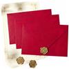 Set Lettera Elegante con Busta, Sigillo in cera, Cartolina Compleanno, Cerimonia