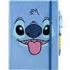 Disney Stitch - Taccuino A5 in peluche + penna con torcia della collezione Tropi