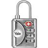 Yale Lucchetto da viaggio a combinazione con tecnologia Travel Sentry Approval TSA YTP1/32/119/1 con indicatore di ispezione