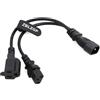 ZBLZGP IEC320 C14 a C13 e NEMA 5-15R Y Splitter AC cavo adattatore 0,3 M/1 FT 3 pin prolunga cavo di alimentazione spina presa cavo adattatore per computer stampante server altoparlante scanner
