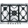 Smeg SRV576GH5 Piano Cottura Gas 5 Fornelli 69 cm Acciaio inossidabile