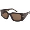 Victoria Beckham VB 7018/S 09Q/70 | Occhiali da Sole Graduati o Non Graduati | Plastica | Rettangolari | Marrone | Adrialenti