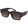 Dsquared2 ICON 0032/G/S OIT/HA | Occhiali da Sole Graduati o Non Graduati | Plastica | Rettangolari | Nero, Rosso | Adrialenti