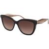 Carolina Herrera HER 0402/S KDX/HA | Occhiali da Sole Graduati o Non Graduati | Plastica | Rettangolari | Nero, Trasparente | Adrialenti